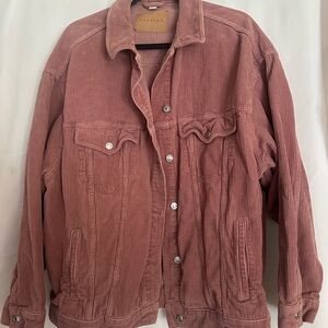 Topshop Mauve Lightweight Corduroy Jacket